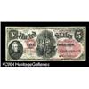 Image 1 : Fr. 67 $5 1875 Legal Tender Gem New. The red overprint Fr. 67 $5 1875 Legal Tender Gem New.
