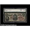 Image 1 : 1878 $5 Legal Tender Note, Fr-69, Choice-Gem Crisp Unci Fr. 69 $5 1878 Legal Tender CGC Very Fine 30