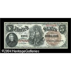 Fr. 71 $5 1880 Legal Tender Gem New. Broadly margin Fr. 71 $5 1880 Legal Tender Gem New.