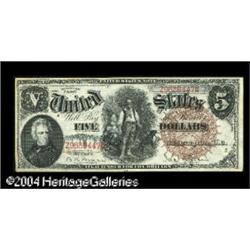 Fr. 71 $5 1880 Legal Tender New. Light aging at the ver Fr. 71 $5 1880 Legal Tender New.