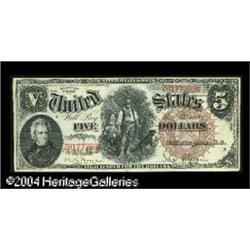 Fr. 71 $5 1880 Legal Tender New. The edges are lightly Fr. 71 $5 1880 Legal Tender New.