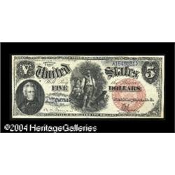Fr. 73 $5 1880 Legal Tender Gem New. A nice example, wi Fr. 73 $5 1880 Legal Tender Gem New.