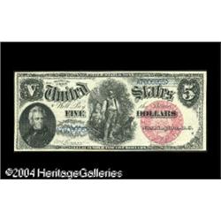 Fr. 74 $5 1880 Legal Tender Gem New. Deep, original emb Fr. 74 $5 1880 Legal Tender Gem New.