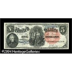Fr. 76 $5 1880 Legal Tender Choice About New. A single Fr. 76 $5 1880 Legal Tender Choice About New.