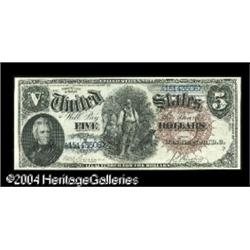 Fr. 77 $5 1880 Legal Tender Choice About New. A single Fr. 77 $5 1880 Legal Tender Choice About New.