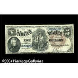 Fr. 77 $5 1880 Legal Tender Note Fine.The Large Brown S Fr. 77 $5 1880 Legal Tender Note Fine.