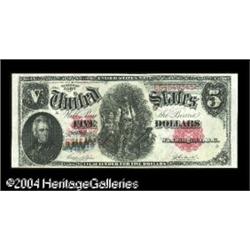 Fr. 88 $5 1907 Legal Tender Gem New. A beautifully marg Fr. 88 $5 1907 Legal Tender Gem New.