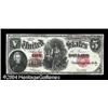 Image 1 : Fr. 91 $5 1907 Legal Tender Note Very Choice New. This Fr. 91 $5 1907 Legal Tender Very Choice New.