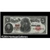 Image 1 : Fr. 91 $5 1907 Legal Tender Extremely Fine-About New. B Fr. 91 $5 1907 Legal Tender Extremely Fine-A