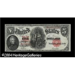 Fr. 92 $5 1907 Legal Tender Extremely Fine. Fewer than Fr. 92 $5 1907 Legal Tender Extremely Fine.
