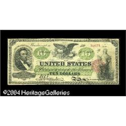 1862 $10 Legal Tender Note, Fr-93, Good. The note is ve Fr. 93 $10 1862 Legal Tender Extremely Fine.