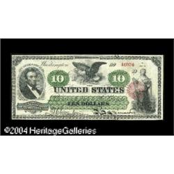 Fr. 93 $10 1862 Legal Tender Very Fine. This piece from Fr. 93 $10 1862 Legal Tender Very Fine.