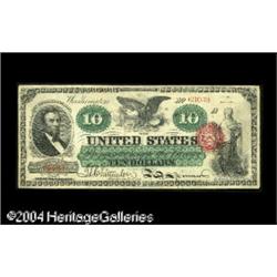 Fr. 95b $10 1863 Legal Tender Extremely Fine. The g Fr. 95b $10 1863 Legal Tender Extremely Fine.