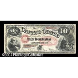 Fr. 99 $10 1878 Legal Tender Fine. A one number type th Fr. 99 $10 1878 Legal Tender Fine.