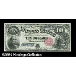 Fr. 110 $10 1880 Legal Tender Gem New. This somewhat sc Fr. 110 $10 1880 Legal Tender Gem New.