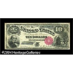 Fr. 110 $10 1880 Legal Tender Fine. A solid Fine, with Fr. 110 $10 1880 Legal Tender Fine.