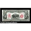 Image 1 : Fr. 121 $10 1901 Legal Tender Choice About New. A light Fr. 121 $10 1901 Legal Tender Choice About N