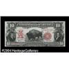 Image 1 : Fr. 121 $10 1901 Legal Tender Choice Extremely Fine. An Fr. 121 $10 1901 Legal Tender Choice Extreme
