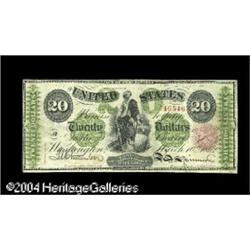 Fr. 125 $20 1862 Legal Tender Very Fine. This is one of Fr. 125 $20 1862 Legal Tender Very Fine.