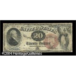 Fr. 133 $20 1880 Legal Tender Note Very Good.Until not Fr. 133 $20 1880 Legal Tender Very Good.
