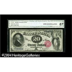 Fr. 140 $20 1880 Legal Tender CGA Gem Uncirculated 67. Fr. 140 $20 1880 Legal Tender CGA Gem Uncircu