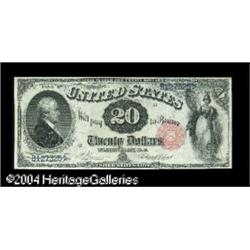 Fr. 144 $20 1880 Legal Tender About New. The seal color Fr. 144 $20 1880 Legal Tender About New.