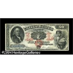 Fr. 152 $50 1874 Legal Tender Fine-Very Fine. With a ce Fr. 152 $50 1874 Legal Tender Fine-Very Fine