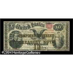 Fr. 190b $10 1864 Compound Interest Treasury Note Ve Fr. 190b $10 1864 Compound Interest Treasury No