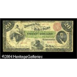 Fr. 197a $20 1863 Interest Bearing Note Fine-Very Fin Fr. 197a $20 1863 Interest Bearing Note Fine-V
