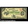 Image 1 : Fr. 197a $20 1863 Interest Bearing Note Fine-Very Fin Fr. 197a $20 1863 Interest Bearing Note Fine-V