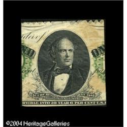 Fr. 210 $1,000 1861 Interest Bearing Note Partial Clipp Fr. 210 $1,000 1861 Interest Bearing Note Pa