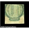 Image 2 : Fr. 210 $1,000 1861 Interest Bearing Note Partial Clipp Fr. 210 $1,000 1861 Interest Bearing Note Pa