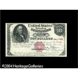 Fr. 214 $10 1879 Refunding Certificate Extremely Fine. Fr. 214 $10 1879 Refunding Certificate Extrem