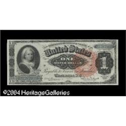 Fr. 217 $1 1886 Silver Certificate Choice About New. A Fr. 217 $1 1886 Silver Certificate Choice Abo