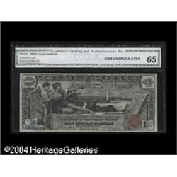 Fr. 224 $1 1896 CGA Gem Uncirculated 65. This Educa Fr. 224 $1 1896 CGA Gem Uncirculated 65.