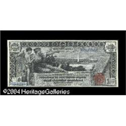 Fr. 225 $1 1896 Silver Certificate New. The surfaces of Fr. 225 $1 1896 Silver Certificate New.