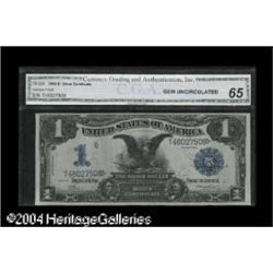 Fr. 228 $1 1899 Silver Certificate CGA Gem Uncirculated Fr. 228 $1 1899 Silver Certificate CGA Gem U
