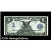 Image 1 : Fr. 233 $1 1899 Silver Certificate Superb Gem New. Low- Fr. 233 $1 1899 Silver Certificate Superb Ge