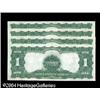 Image 2 : Fr. 233 $1 1899 Silver Certificate Cut Sheet of Four Ge Fr. 233 $1 1899 Silver Certificate Cut Sheet