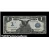 Image 1 : Fr. 235 $1 1899 Silver Certificate About New. Two extre Fr. 235 $1 1899 Silver Certificate About New