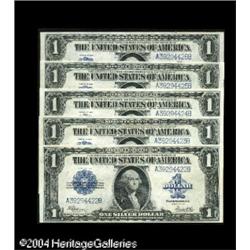 Fr. 237 $1 1923 Silver Certificates Extremely Fine. Fiv Fr. 237 $1 1923 Silver Certificates Extremel