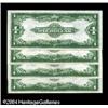 Image 2 : Fr. 238 $1 1923 Silver Certificates Cut Sheet of Four G Fr. 238 $1 1923 Silver Certificates Cut Shee