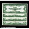 Image 2 : Fr. 238 $1 1923 Silver Certificates Cut Sheet of Four G Fr. 238 $1 1923 Silver Certificates Cut Shee