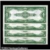 Image 2 : Fr. 238 $1 1923 Silver Certificates Cut Sheet of Four Fr. 238 $1 1923 Silver Certificates Cut Sheet 