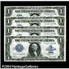 Image 1 : Fr. 238 $1 1923 Silver Certificates Cut Sheet of Four Fr. 238 $1 1923 Silver Certificates Cut Sheet 