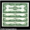 Image 2 : Fr. 238 $1 1923 Silver Certificates Cut Sheet of Four Fr. 238 $1 1923 Silver Certificates Cut Sheet 