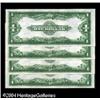 Image 2 : Fr. 238 $1 1923 Silver Certificates Cut Sheet of Four Fr. 238 $1 1923 Silver Certificates Cut Sheet 