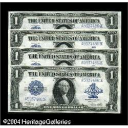 Fr. 238 $1 1923 Silver Certificates Cut Sheet of Four Fr. 238 $1 1923 Silver Certificates Cut Sheet 