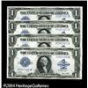 Image 1 : Fr. 238 $1 1923 Silver Certificates Cut Sheet of Four Fr. 238 $1 1923 Silver Certificates Cut Sheet 