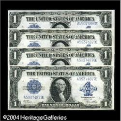 Fr. 238 $1 1923 Silver Certificates Cut Sheet of Four Fr. 238 $1 1923 Silver Certificates Cut Sheet 